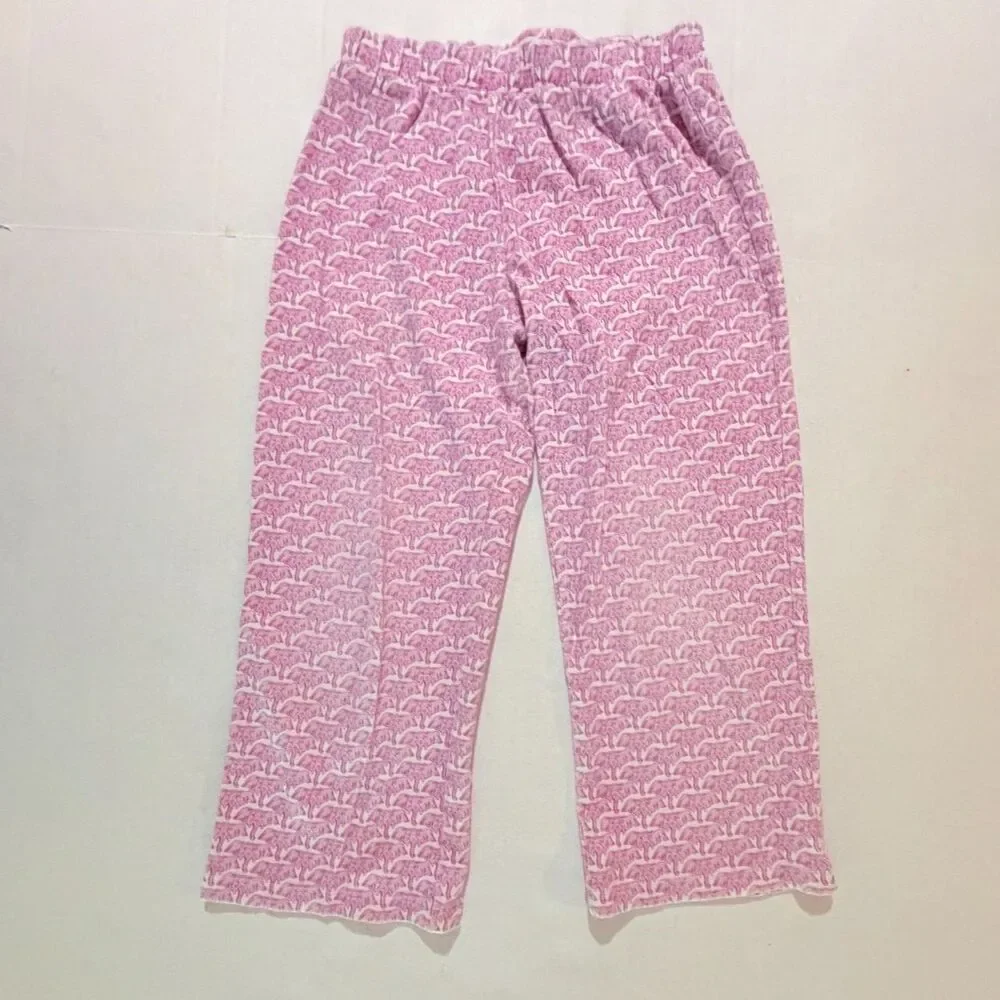 Lila & Hayes, Merrick Girls' Pant Set African Elephants Pink, 7 2PC